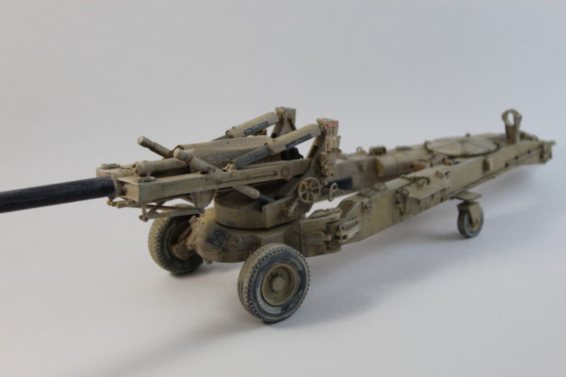 Close Up Detail On M198 Howitzer Model Iraq War 2003