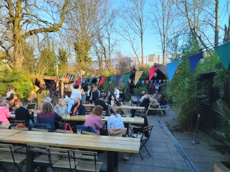 Beer Garden Pack in the hot spell in February