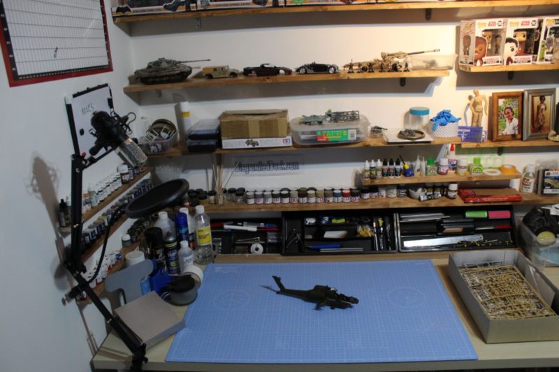 Model Youtube Studio set up and ready to start making scale models and videos.