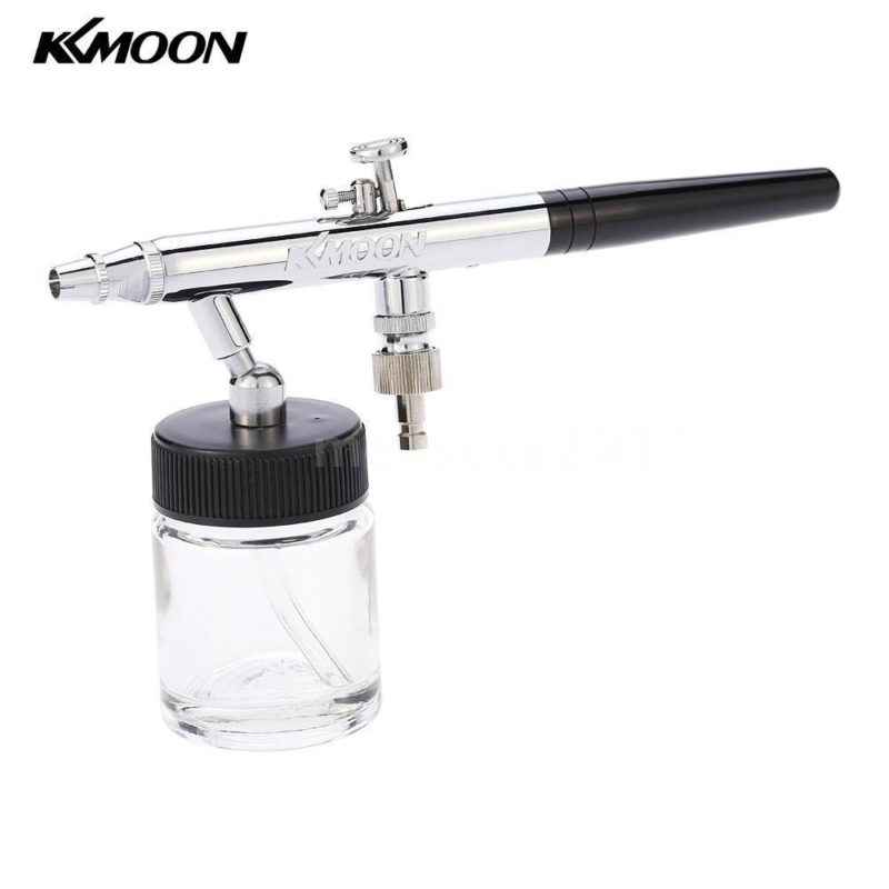 KKMOON Siphon Feed Dual Action 0.35mm Airbrush Kit Spray Gun