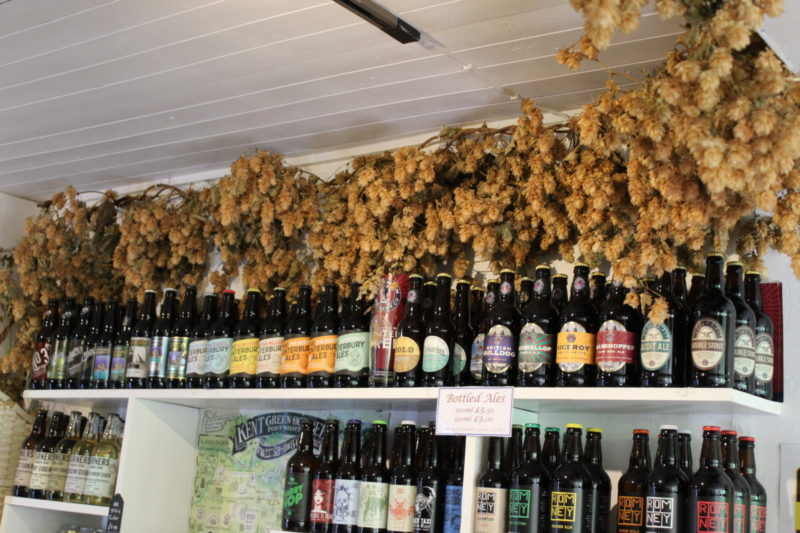 A great selection of local Kent beers and ciders