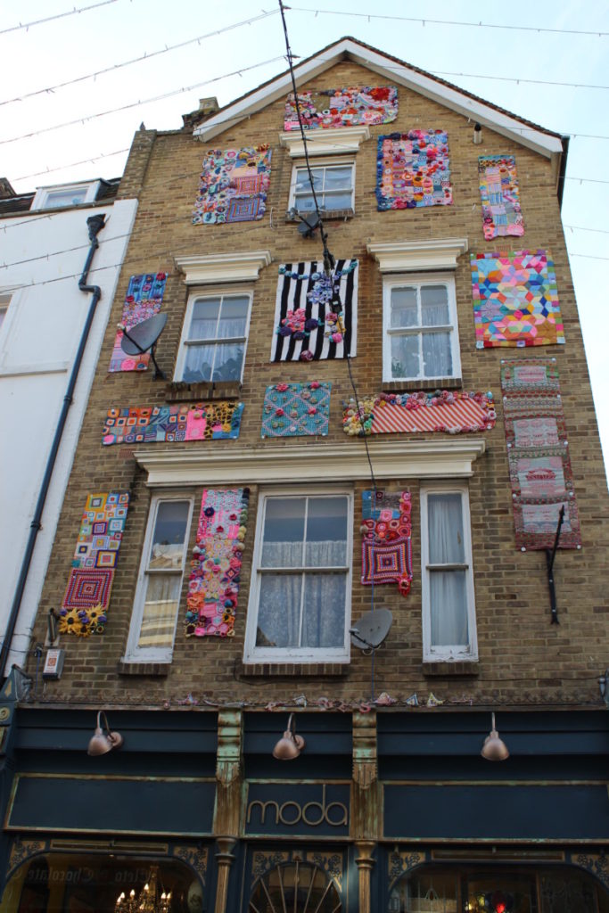 Some Of the buildings in the creative area of folkstone are beautifully decorated