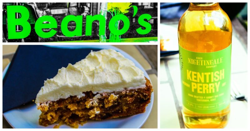 Beano's Cafe In Folkstone Vegan Carrot Cake And Kentish Perry