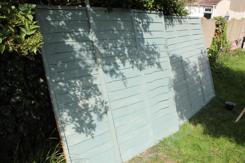 Fence Panels Painted Are Ready To Be Fitted