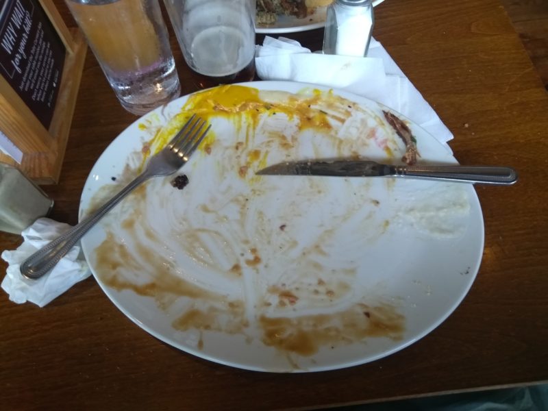 Cleaned The Plate In Record Tome. No Roast Dinner Is Safe