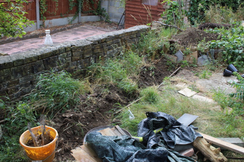 Digging Out For The BBQ Foundations