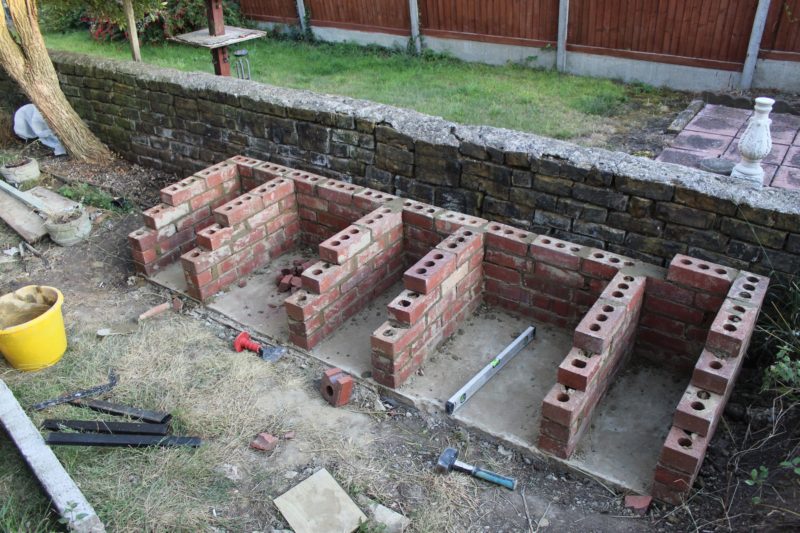 Building A Brick Barbecue In The Back Garden