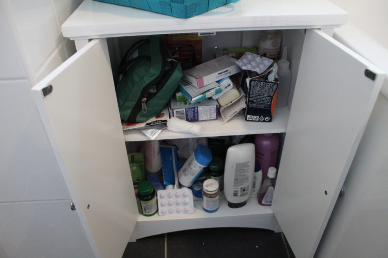 Fitted The New Shelves Into The Bathroom Cabinet
