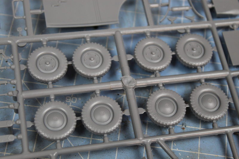 Sprues Containing The Basic Wheels For The MPM Productions 135th Scale Plastic Model Kit Volkswagen Typ 87