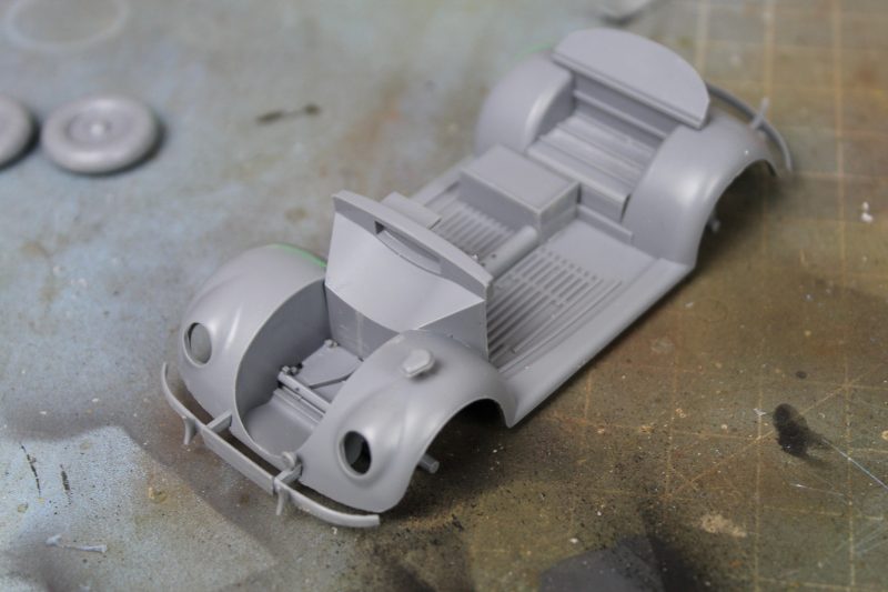 More Parts Fitted to the 135th scale beetle model Including The Front And Rear Bumper