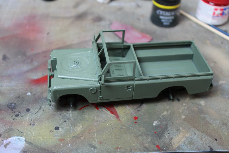Painted The Land Rover With Nato Green