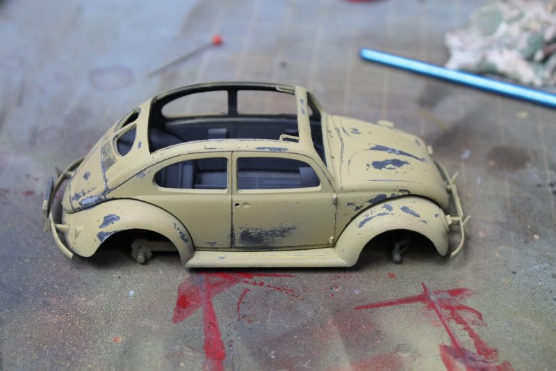 Top Coat Of Paint And Chipping Done Pb The 135th Scale VW Beetle