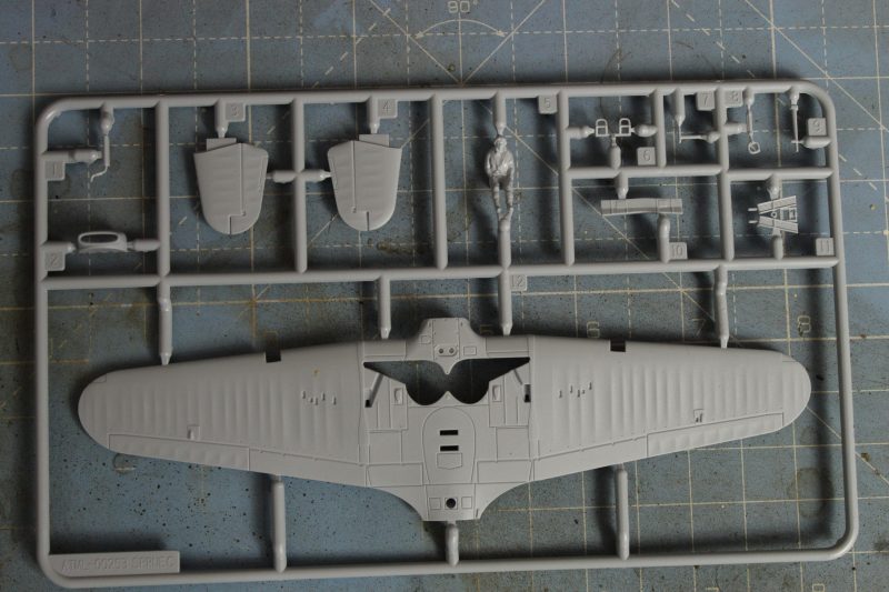 Sprue Containing Underside Of Wings For The Hurricane Model