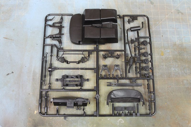 Main Sprue Of Parts For The Tamiya Mazda MX-5 Scale Model Car