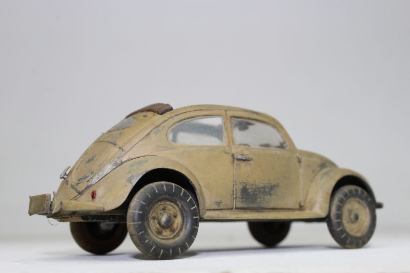 The Volkswagen Beetle Type 87 Weathered Completed Model Kit