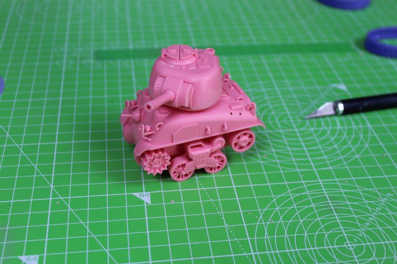 The Mini Sherman Model Ready For Painting