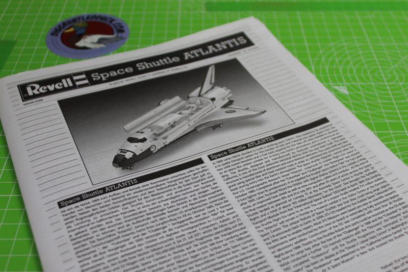 Revell Space Shuttle Atlantis Instruction Manual