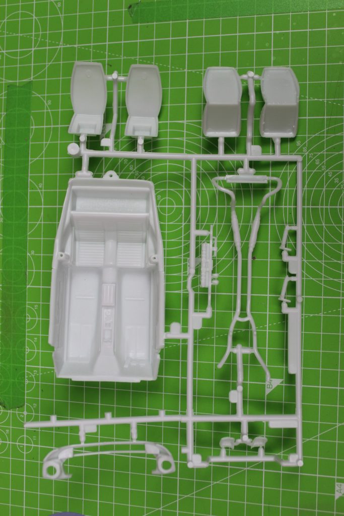 Sprue Of Parts For The Mustang Scale Model Kit