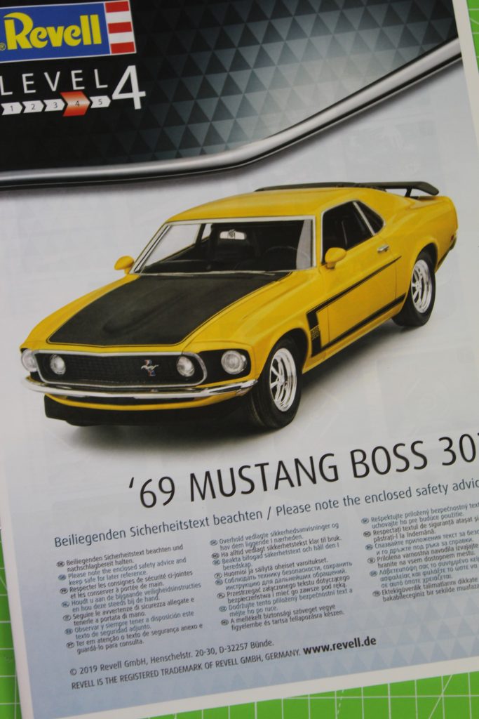 Revell 69 Mustang Boss 302 Instructions