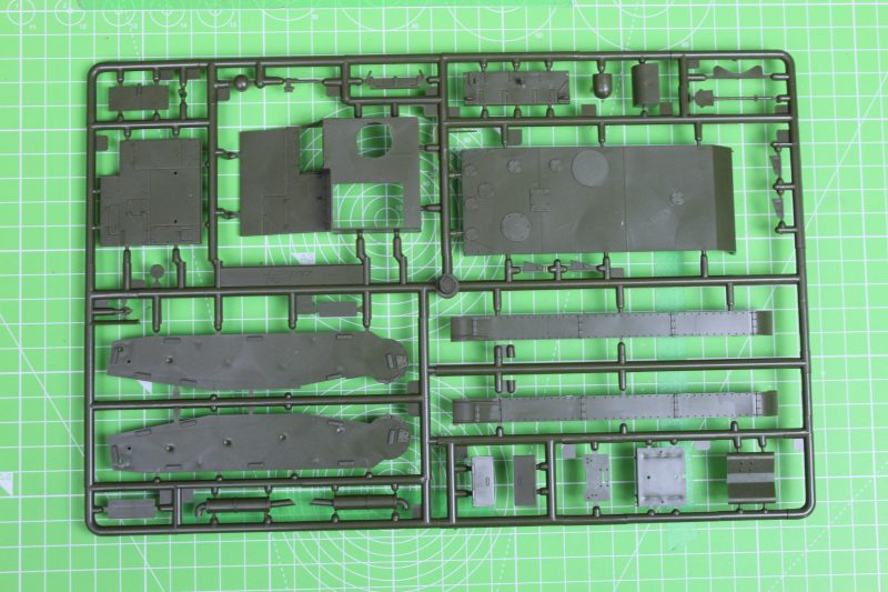 Sprue Containing The Hull Parts Of The OT-26 Model Kit