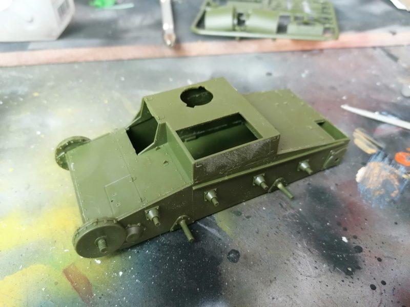 The First Parts Of The Tank Hull Coming Together
