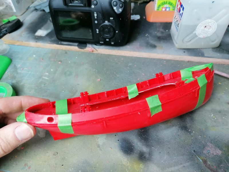 The Hull Of The Tug Boat Model