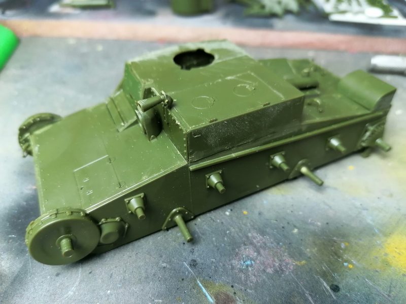 Main Part Of The Russian Scale Model Tank Is Completed