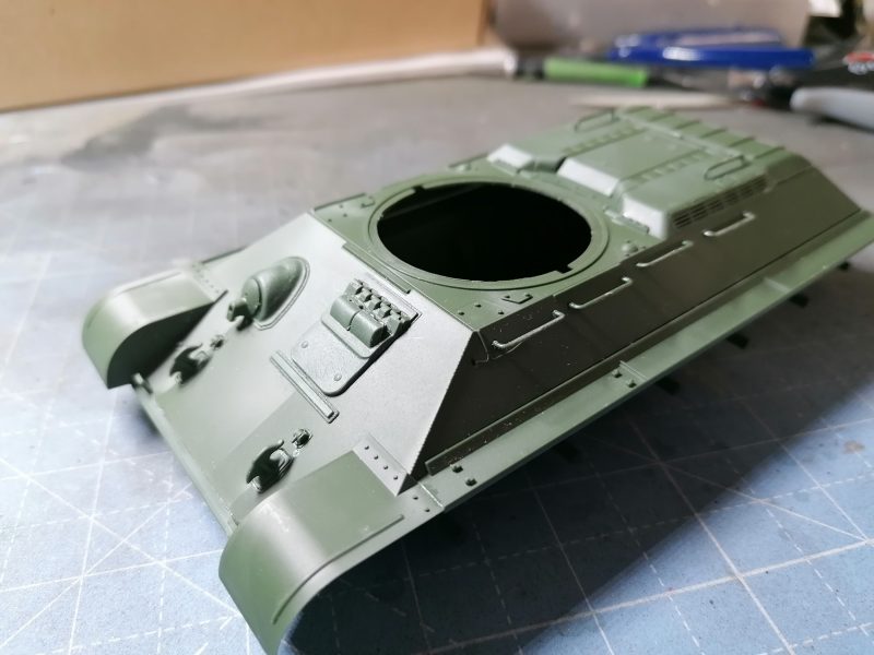Most Of The T-34's Hull Is Now Complete