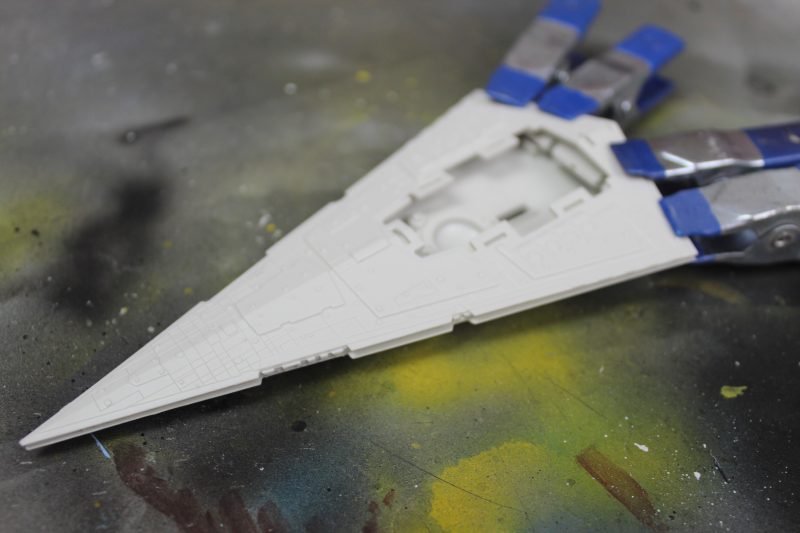 Joining Both Halves Of The Spaceship Model