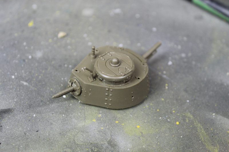 the Completed Tank Turret Ready For Painting