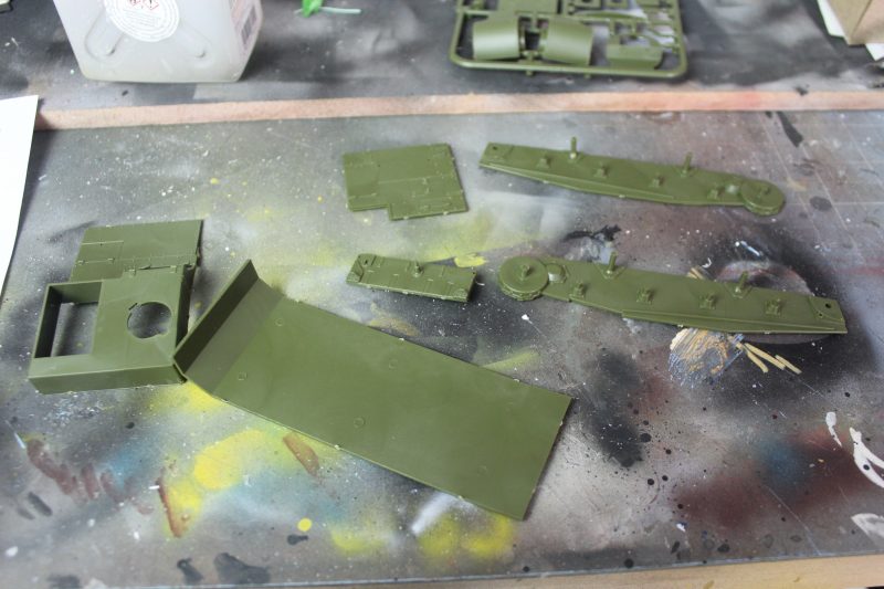 Cleaning Up The Parts For The OT-26 Tank Model