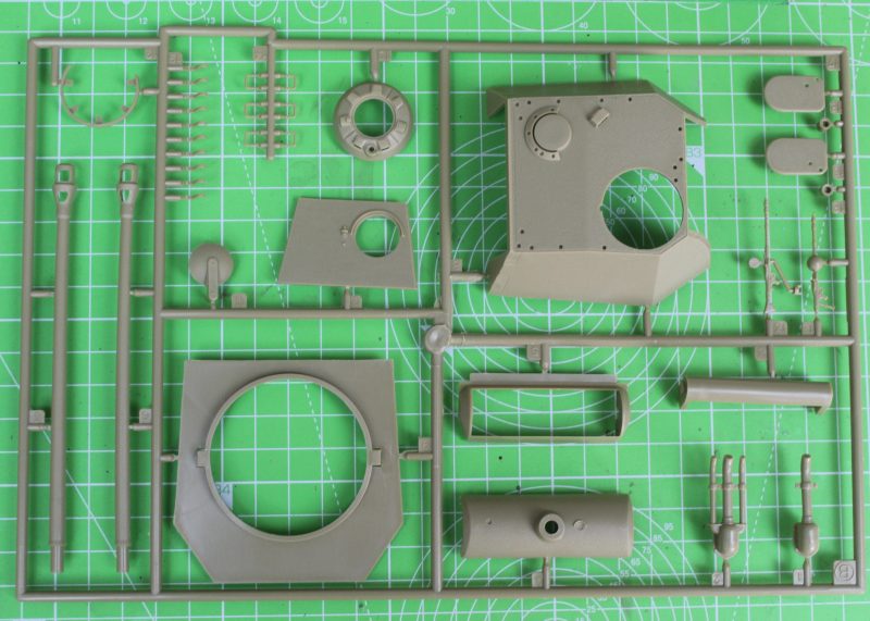 Turret Sprue For The Tamiya Panther Tank.