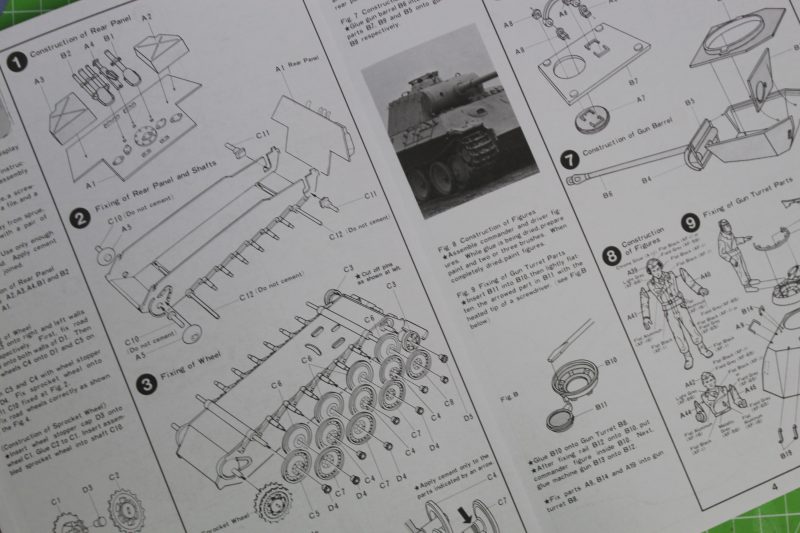 Instructions For The Tamiya Panther Tank