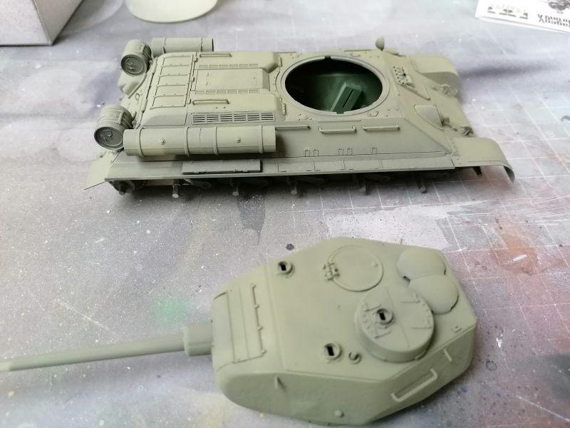 The T-34 After A Coat Of Paint And Some Light Highlights