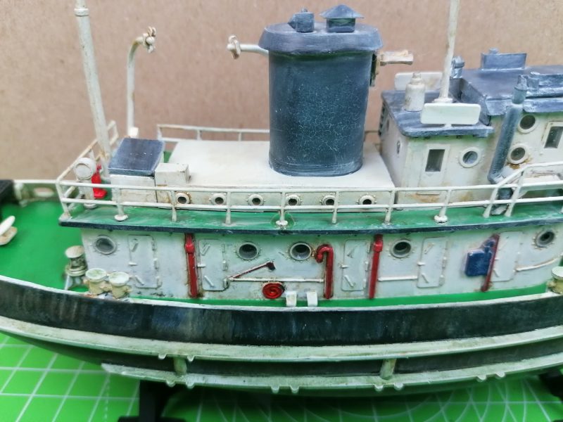 Close Up Details And Weathering On The Boat Model
