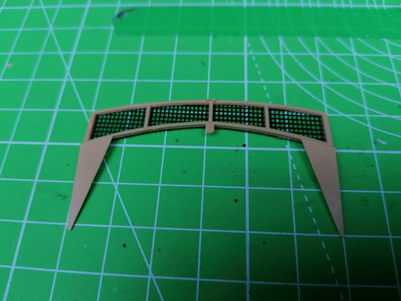 The Base Of The Stowage Cage On The Tamiya 1/35th Israel Merkava Model Kit