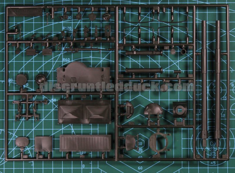 Sprue Of Parts For The T-62A Model Tank Kit