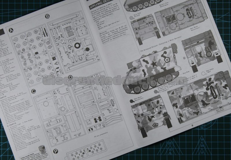 Tamiya 1/35th Scale US M577 Armoured Command Post Model Kit Instructions