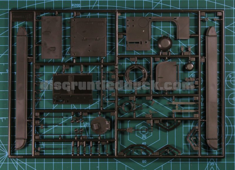 Sprue Of Parts For The US M577 Armoured Command Post Plastic Model Kit