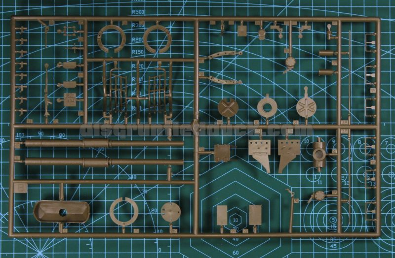 Sprue Of Parts For The Turret Pf The Leopard Tank Scale Model
