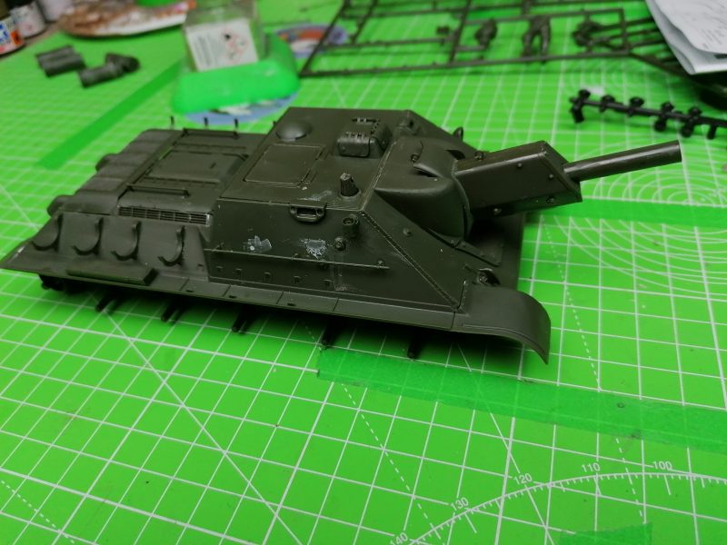 Gun Now Fitted To The Tamiya SU-122 Model Kit