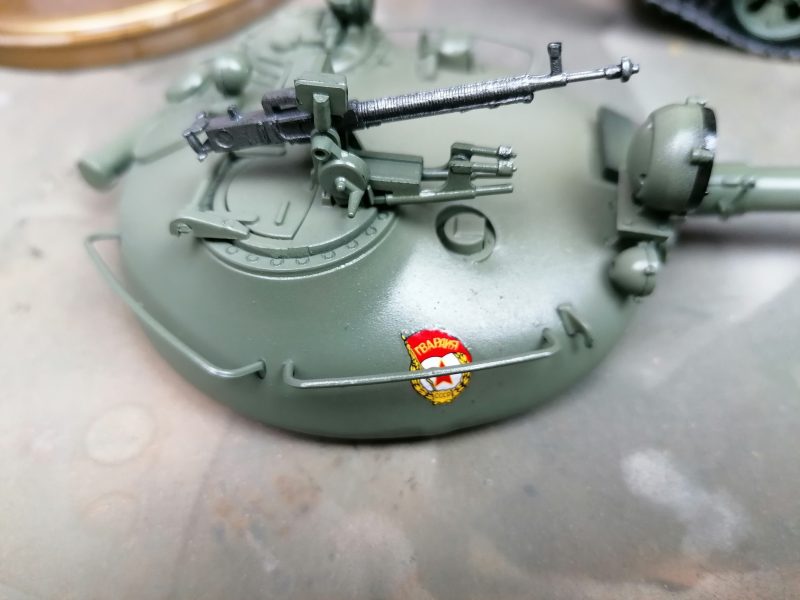 Decals On The Side Of The T-62 Turret Representing A Tank On Parade
