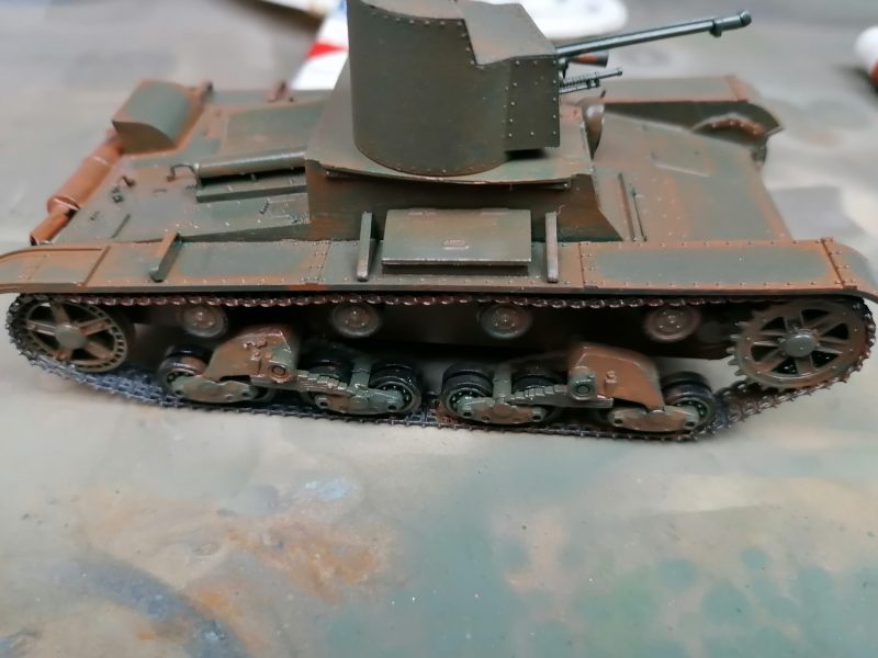 Close Up Of The Rust Wash On The OT-26 Flamethrower Tank