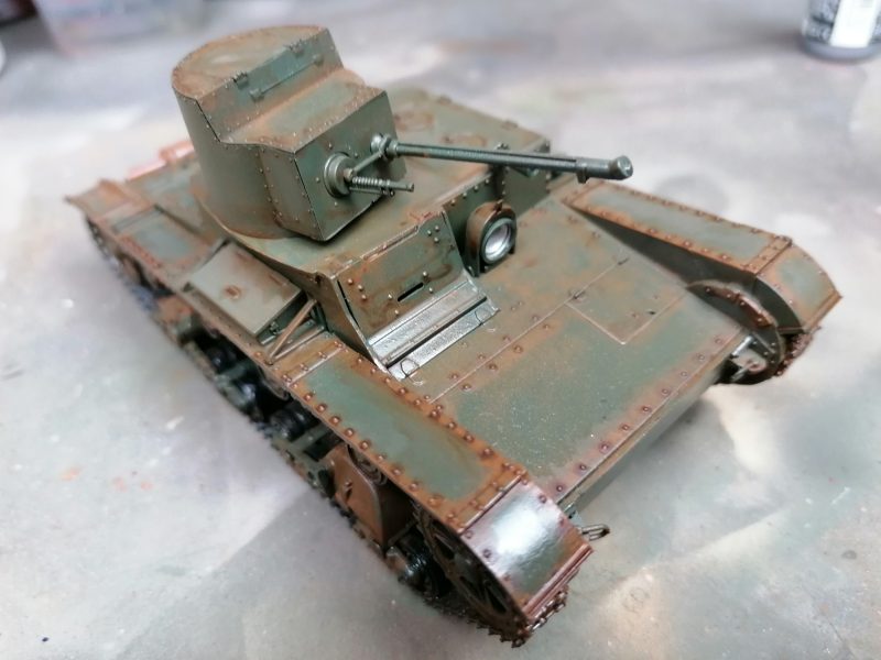 Just Finished Neatening Up The Panel Lines And Rivets On The Russian Tank Model