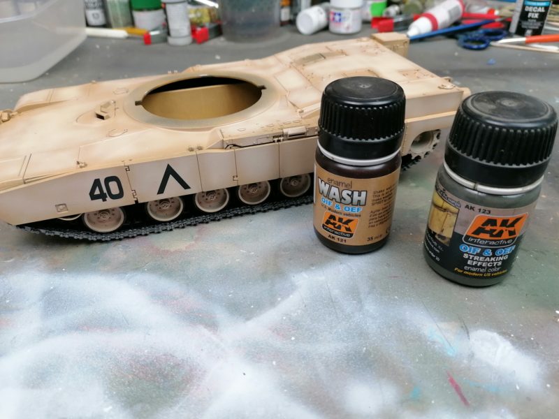 Using Some Premade Washes From AK Interactive Made For OIF Models