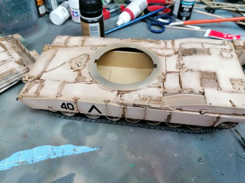 I Have Applied The Enamel Wash To The Tanks Hull