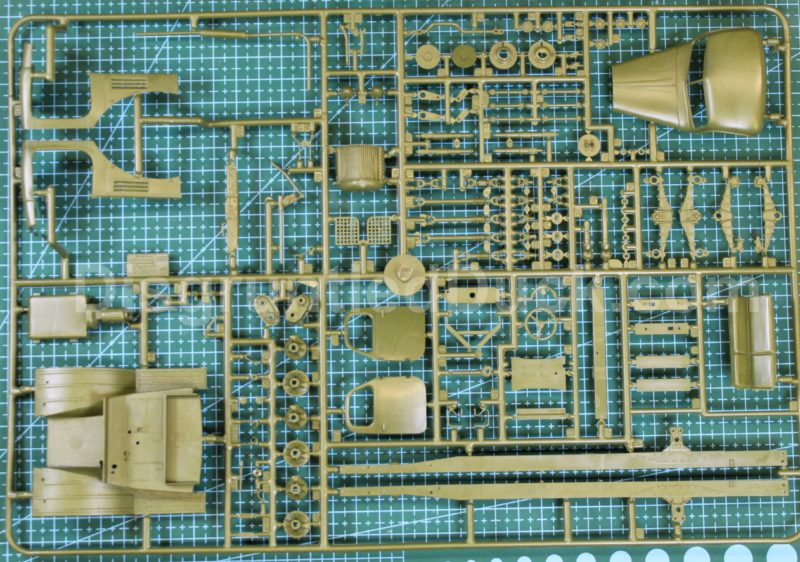 Sprue Of Parts For The Bm-13 Katyusha Scale Model Kit