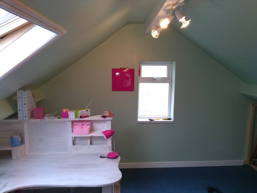 The Gable End Of The Loft Room After Refurbishment