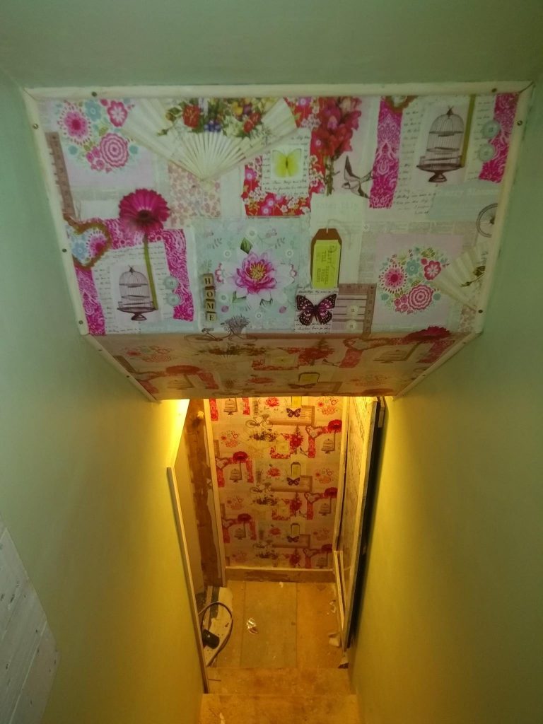Looking Down The Loft Staircase