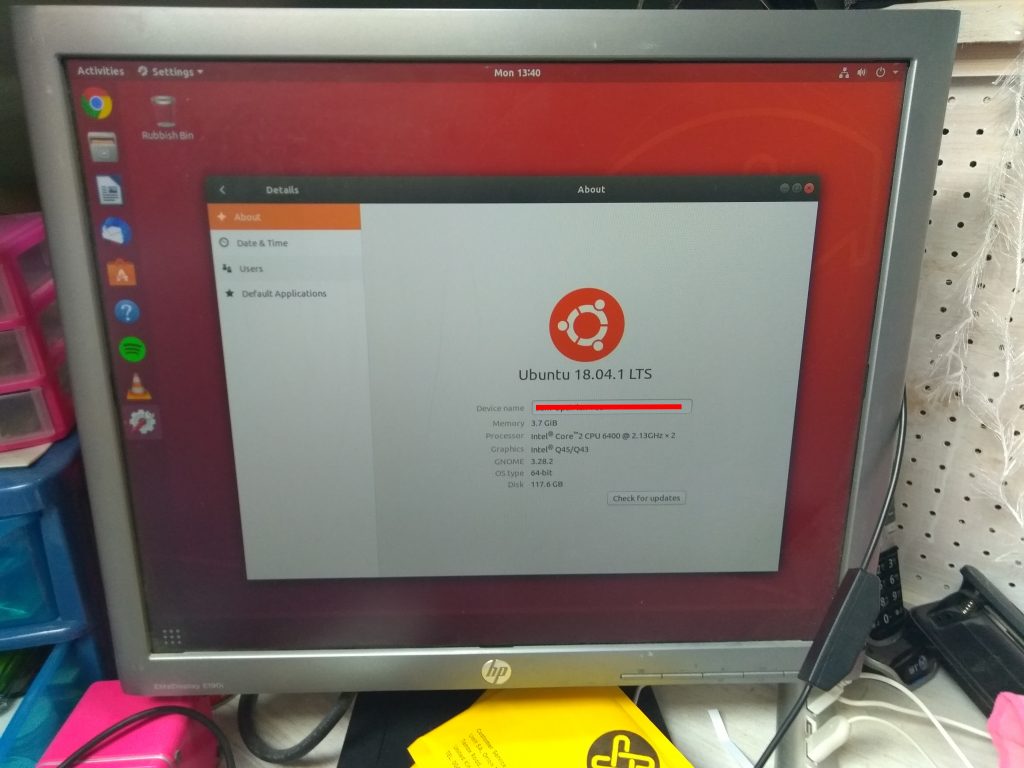 Ubuntu Installed On Dell OptiPlex 780